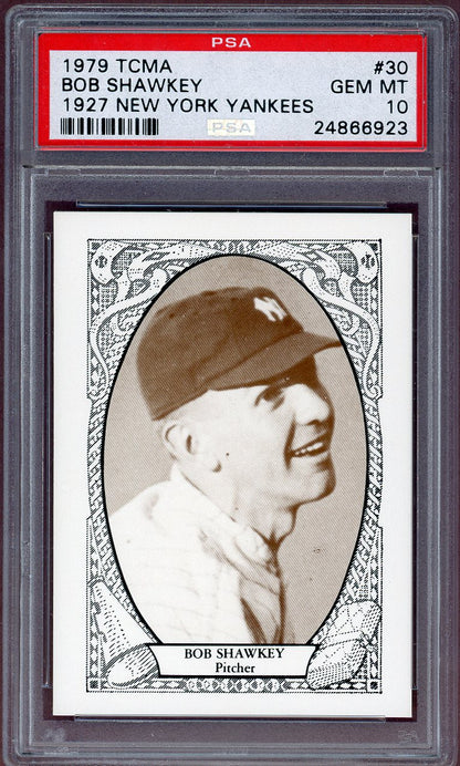 1979 TCMA 1927 Yankees #030 Bob Shawkey PSA 10 GEM MINT 560859