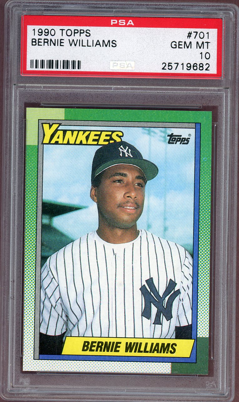 1990 Topps #701 Bernie Williams Yankees PSA 10 GEM MINT 560860