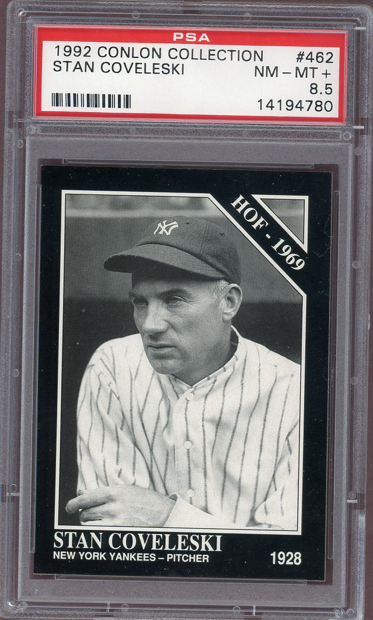 1992 Conlon Collection #462 Stan Coveleski Yankees PSA 8.5 NM/MT+ 560863