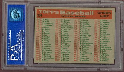 1959 Topps Baseball #304 Chicago Cubs Team PSA 8 NM/MT 560878