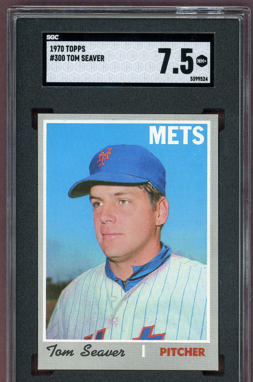 1970 Topps Baseball #300 Tom Seaver Mets SGC 7.5 NM+ 560915