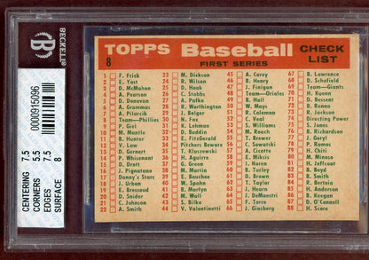 1959 Topps Baseball #008 Philadelphia Phillies Team BVG 6 EX-MT 560931