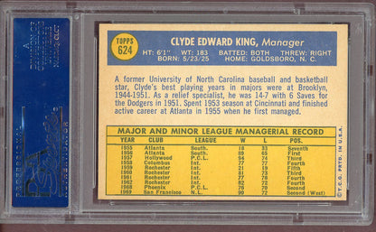 1970 Topps Baseball #624 Clyde King Giants PSA 10 GEM MINT 560937