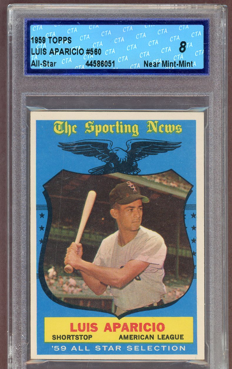 1959 Topps Baseball #560 Luis Aparicio A.S. White Sox CTA 8 NM/MT 560944