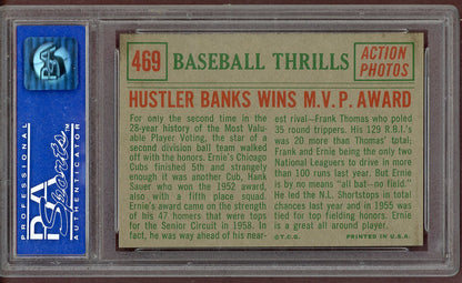 1959 Topps Baseball #469 Ernie Banks IA Cubs PSA 8 NM/MT 560958