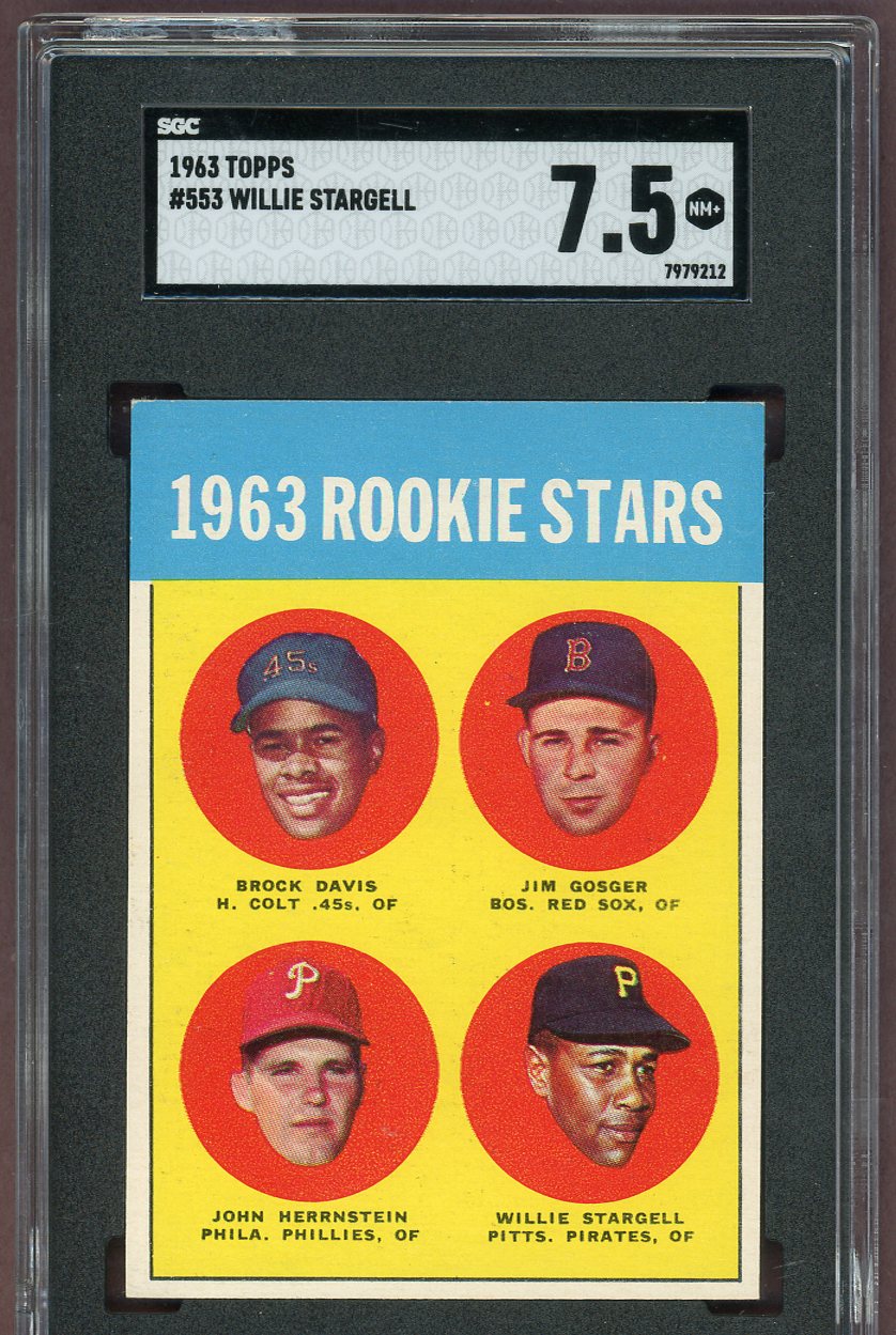 1963 Topps Baseball #553 Willie Stargell Pirates SGC 7.5 NM+ 560991