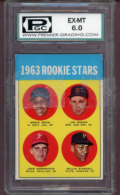 1963 Topps Baseball #553 Willie Stargell Pirates PGC 6 EX-MT 561002