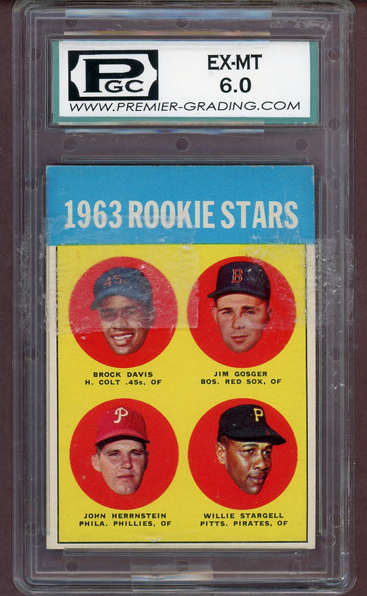 1963 Topps Baseball #553 Willie Stargell Pirates PGC 6 EX-MT 561002
