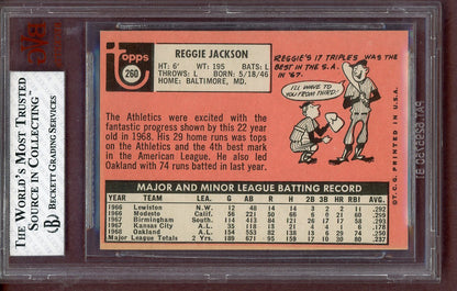 1969 Topps Baseball #260 Reggie Jackson A's BVG 7.5 NM+ 561005