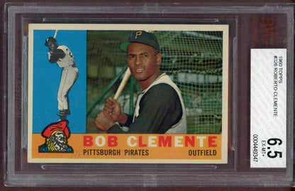1960 Topps Baseball #326 Roberto Clemente Pirates BVG 6.5 EX-MT+ 561006
