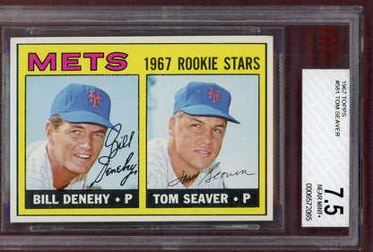 1967 Topps Baseball #581 Tom Seaver Mets BVG 7.5 NM+ 561007