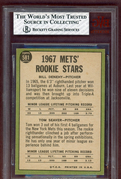 1967 Topps Baseball #581 Tom Seaver Mets BVG 7.5 NM+ 561007