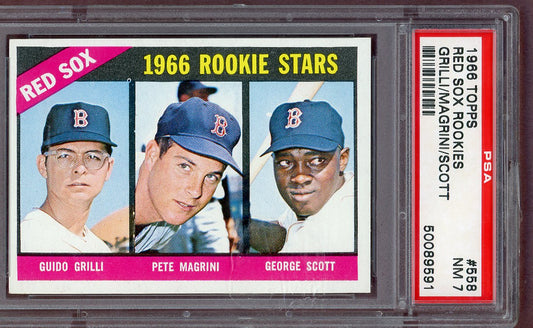 1966 Topps Baseball #558 George Scott Red Sox PSA 7 NM 561068