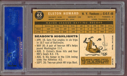 1960 Topps Baseball #065 Elston Howard Yankees PSA 6 EX-MT 561081