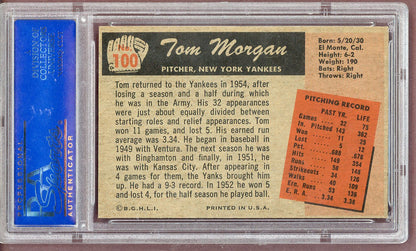 1955 Bowman Baseball #100 Tom Morgan Yankees PSA 6 EX-MT 561098