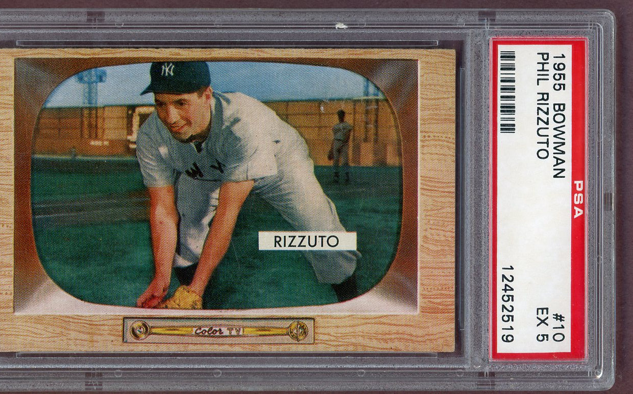 1955 Bowman Baseball #010 Phil Rizzuto Yankees PSA 5 EX 561112