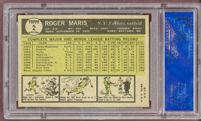 1961 Topps Baseball #002 Roger Maris Yankees PSA 5 EX 561118