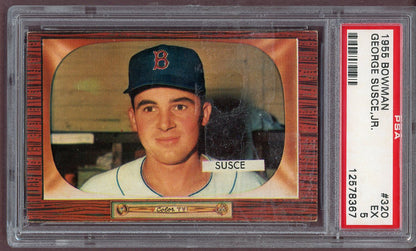 1955 Bowman Baseball #320 George Susce Red Sox PSA 5 EX 561126