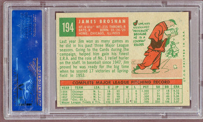 1959 Topps Baseball #194 Jim Brosnan Cardinals PSA 6 EX-MT 561133