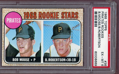 1968 Topps Baseball #036 Bob Robertson Pirates PSA 6 EX-MT 561136