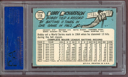 1965 Topps Baseball #115 Bobby Richardson Yankees PSA 6 EX-MT 561142