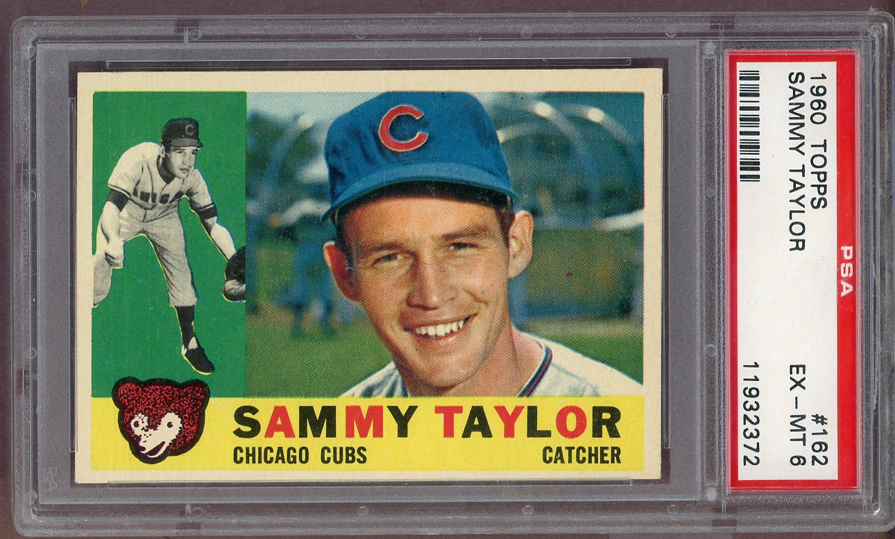 1960 Topps Baseball #162 Sammy Taylor Cubs PSA 6 EX-MT 561150