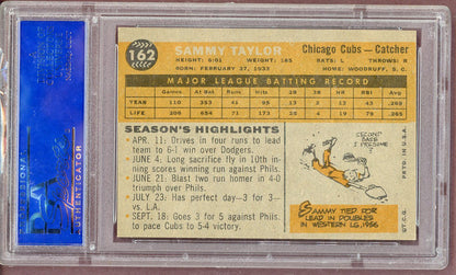 1960 Topps Baseball #162 Sammy Taylor Cubs PSA 6 EX-MT 561150