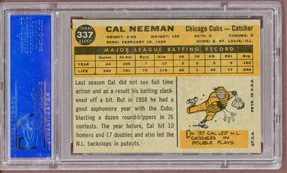 1960 Topps Baseball #337 Cal Neeman Cubs PSA 6 EX-MT 561153