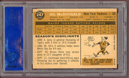 1960 Topps Baseball #247 Gil McDougald Yankees PSA 6 EX-MT 561154