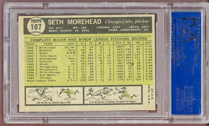 1961 Topps Baseball #107 Seth Morehead Cubs PSA 6 EX-MT 561162
