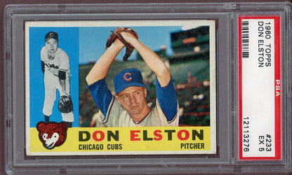 1960 Topps Baseball #233 Don Elston Cubs PSA 5 EX 561169