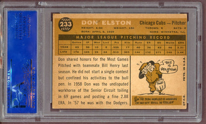 1960 Topps Baseball #233 Don Elston Cubs PSA 5 EX 561169