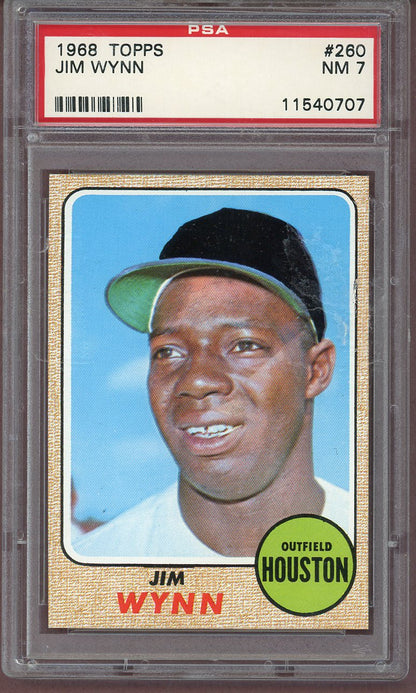 1968 Topps Baseball #260 Jim Wynn Astros PSA 7 NM 561185