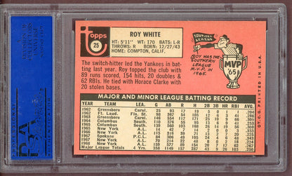 1969 Topps Baseball #025 Roy White Yankees PSA 7 NM 561202