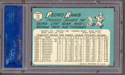 1965 Topps Baseball #013 Pedro Ramos Yankees PSA 7 NM 561217