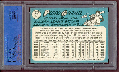 1965 Topps Baseball #097 Pedro Gonzalez Yankees PSA 8 NM/MT 561218