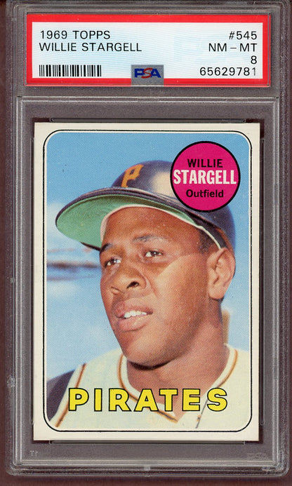 1969 Topps Baseball #545 Willie Stargell Pirates PSA 8 NM/MT 561241