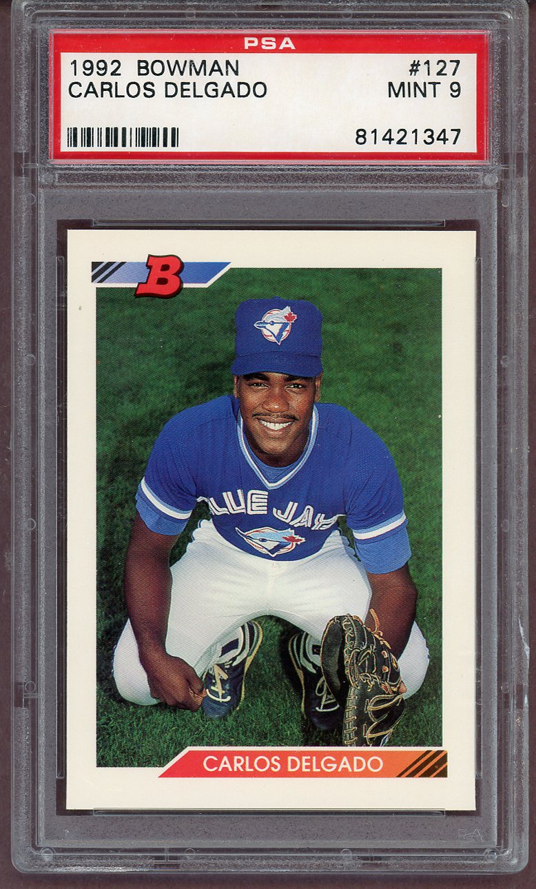 1992 Bowman #127 Carlos Delgado Blue Jays PSA 9 MINT 561242