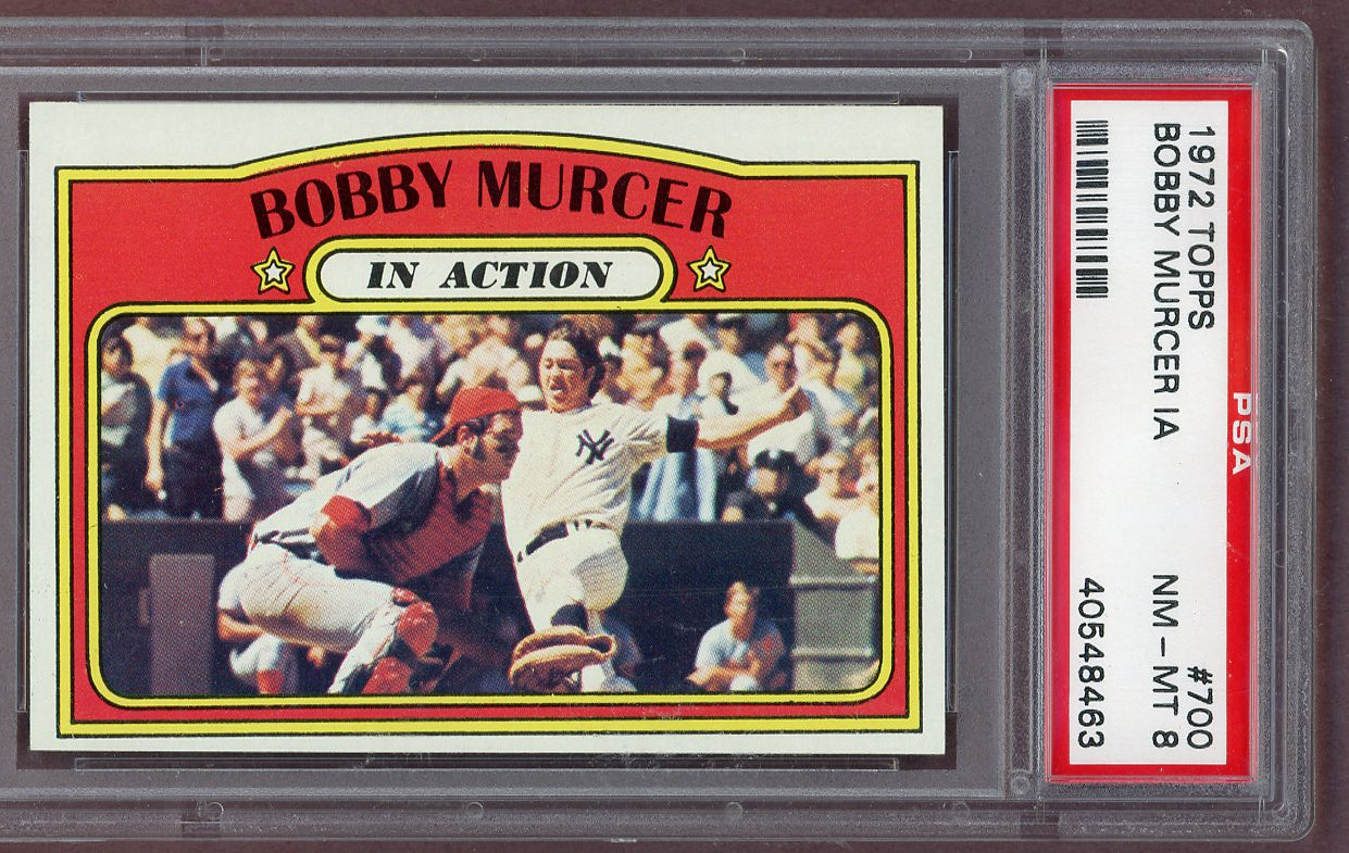 1972 Topps Baseball #700 Bobby Murcer IA Yankees PSA 8 NM/MT 561243