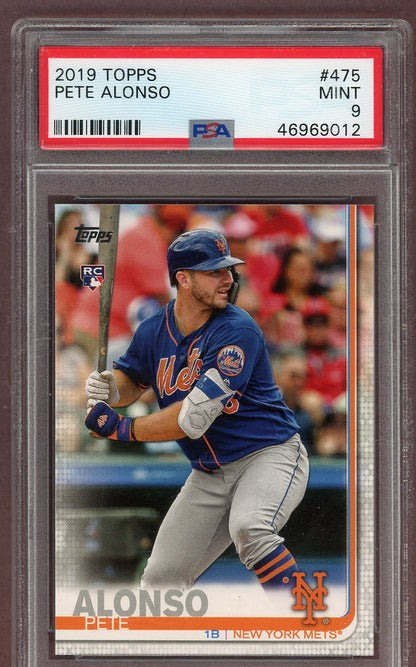 2019 Topps #475 Pete Alonso Mets PSA 9 MINT 561244