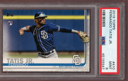 2019 Topps #410 Fernando Tatis Jr Padres PSA 9 MINT 561247