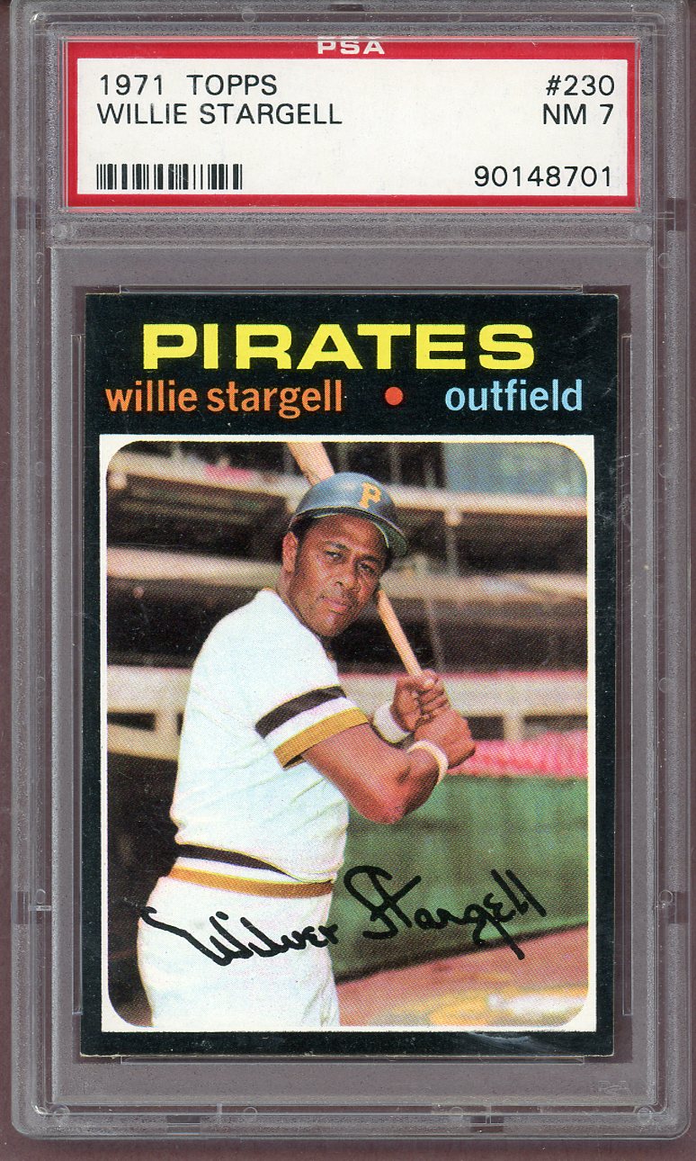 1971 Topps Baseball #230 Willie Stargell Pirates PSA 7 NM 561257