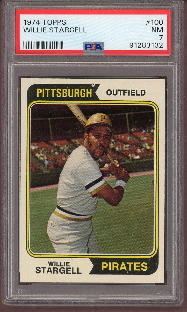 1974 Topps Baseball #100 Willie Stargell Pirates PSA 7 NM 561261