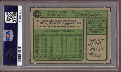 1974 Topps Baseball #100 Willie Stargell Pirates PSA 7 NM 561261