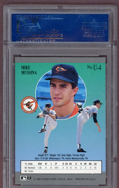 1991 Fleer Ultra Update #U4 Mike Mussina Orioles PSA 10 GEM MINT 561267
