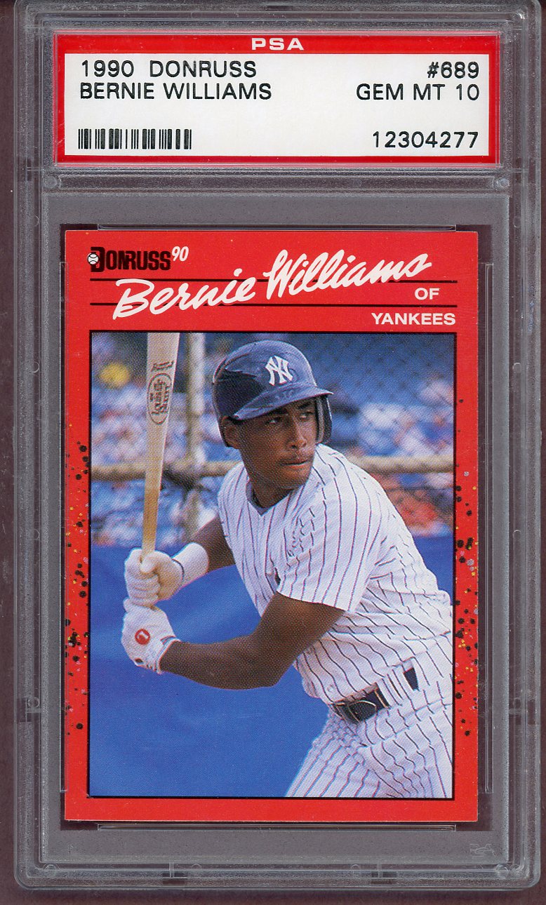 1990 Donruss #689 Bernie Williams Yankees PSA 10 GEM MINT 561270