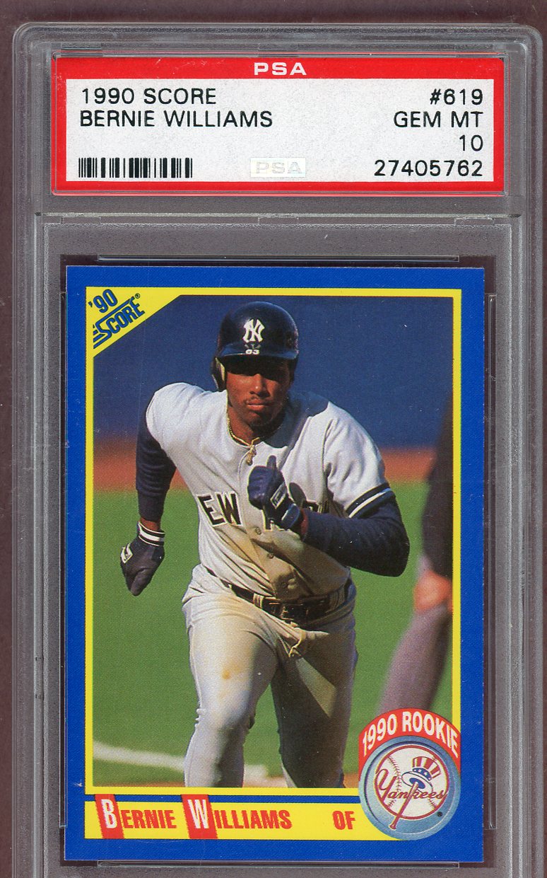 1990 Score #619 Bernie Williams Yankees PSA 10 GEM MINT 561272