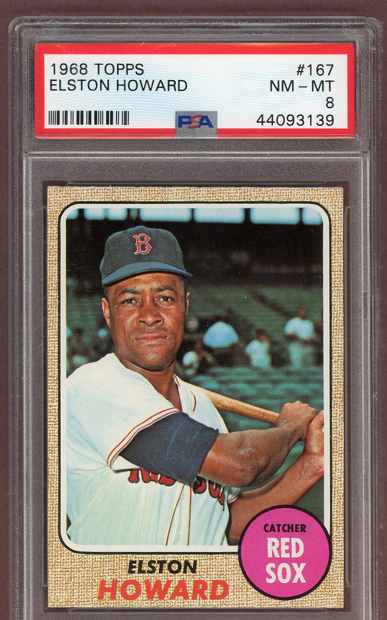 1968 Topps Baseball #167 Elston Howard Red Sox PSA 8 NM/MT 561276
