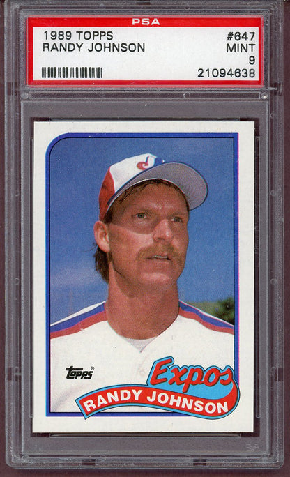 1989 Topps #647 Randy Johnson Expos PSA 9 MINT 561289