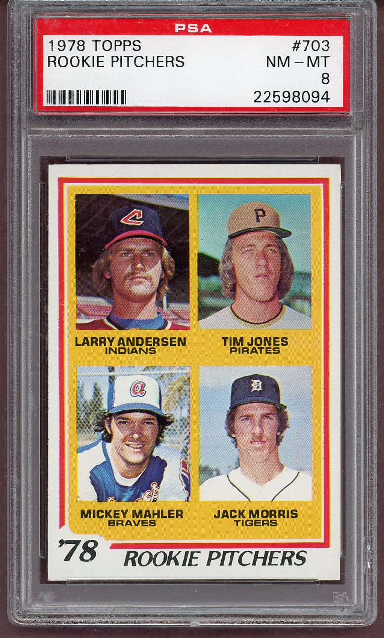 1978 Topps Baseball #703 Jack Morris Tigers PSA 8 NM/MT 561294